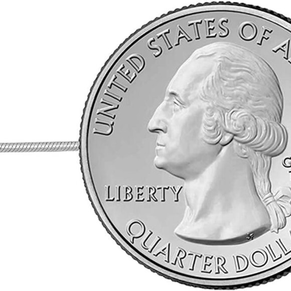 925 Sterling Silver Solid Italian Round Diamond Cut Snake Chain Bracelet/Anklet - Picture 3 of 6